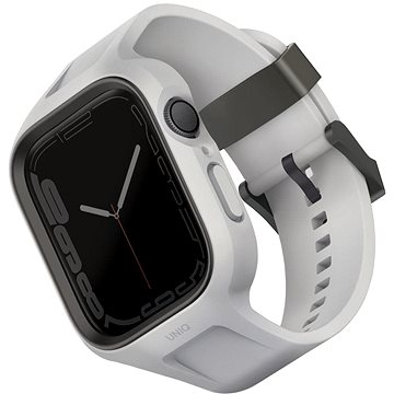 UNIQ MONOS 2-IN-1 WATERPROOF STRAP WITH HYBRIED PROTECTIVE CASE FOR APPLE WATCH 45MM | CHALK GREY